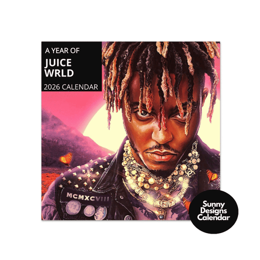 Juice WRLD 2026 Wall Calendar - Sunny Designs Posters Celebrity Wall Art - Unique Gift - Celebrity Calendar Planner Desk