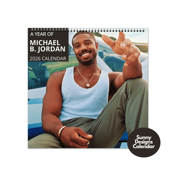 Michael B. Jordan 2026 Wall Calendar - Sunny Designs Posters Celebrity Wall Art - Unique Gift - Celebrity Calendar Planner Desk