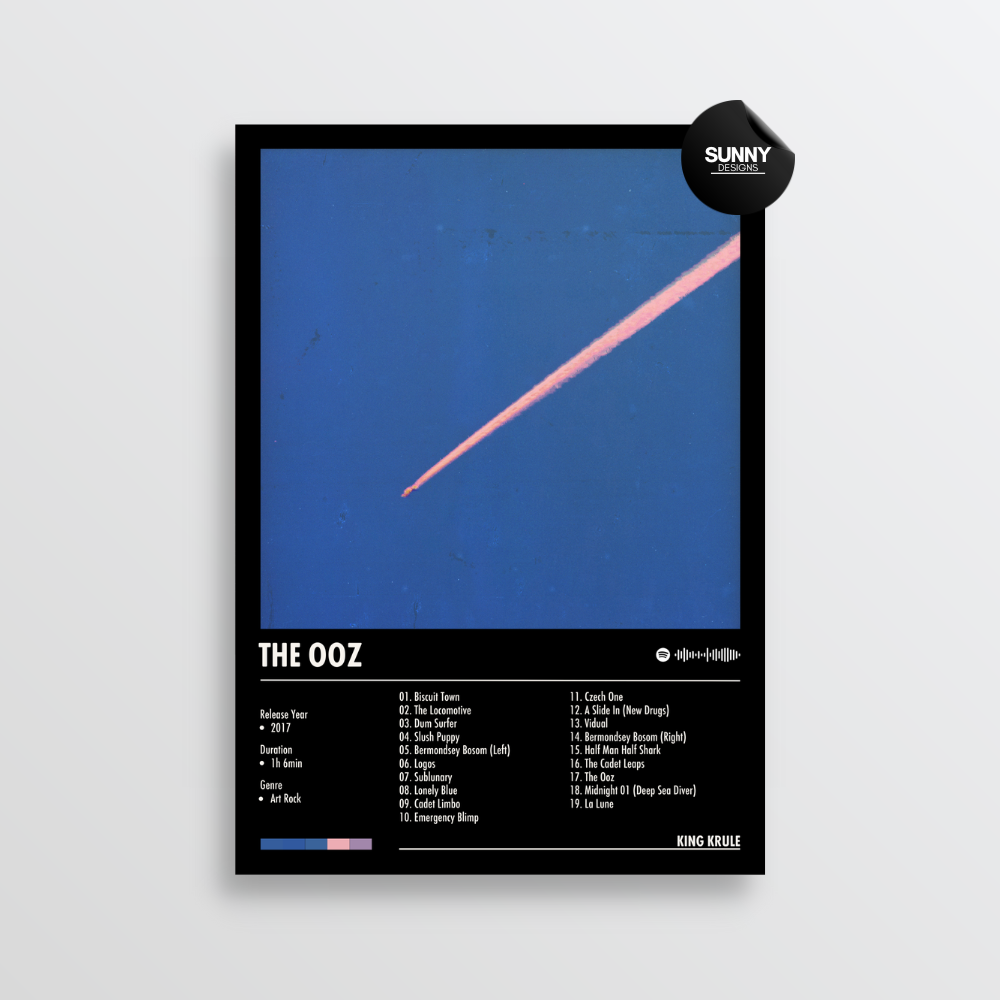 King Krule The OOZ merch custom album cover poster music poster personalized gifts poster mockup poster template album posters for wall tracklist Sunny Designs Poster
