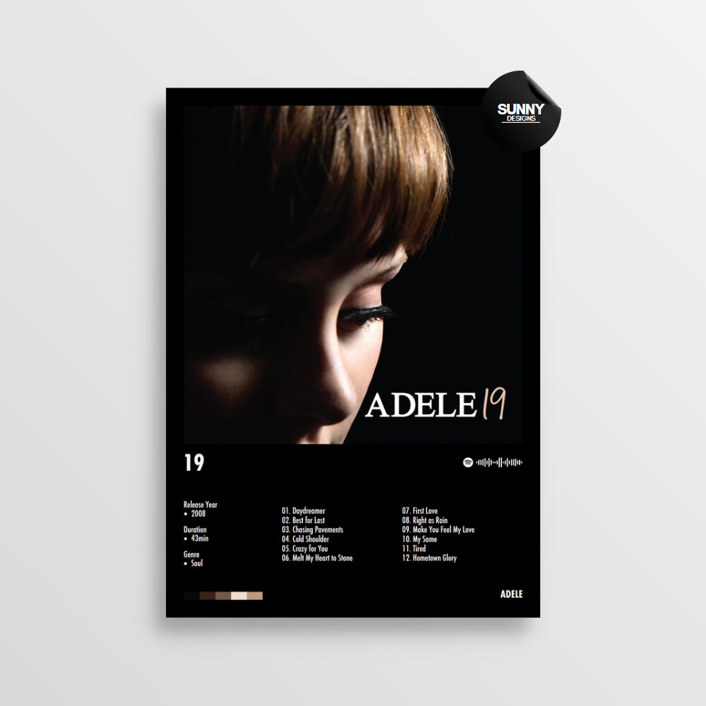 Adele 19 Adele 21 merch custom album cover poster music poster personalized gifts poster mockup poster template Sunny Designs Poster 