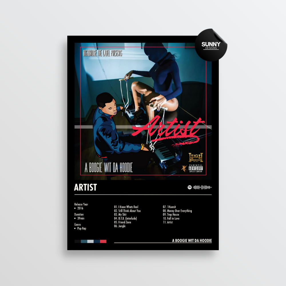 A Boogie Wit da Hoodie - Artist | Album Cover Poster – Sunny Designs ...