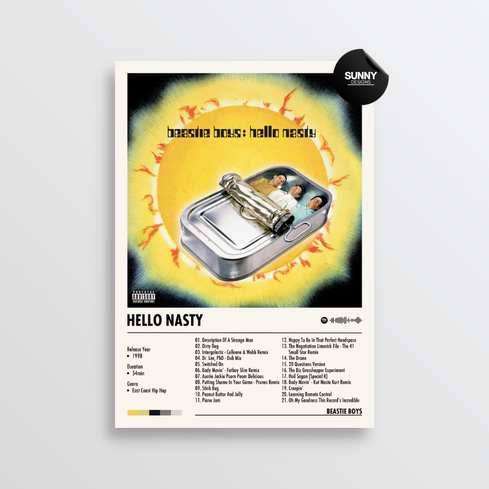 Beastie Boys Hello Nasty (Deluxe Edition) merch custom album cover poster music poster personalized gifts poster mockup poster template album posters for wall Sunny Designs Poster 