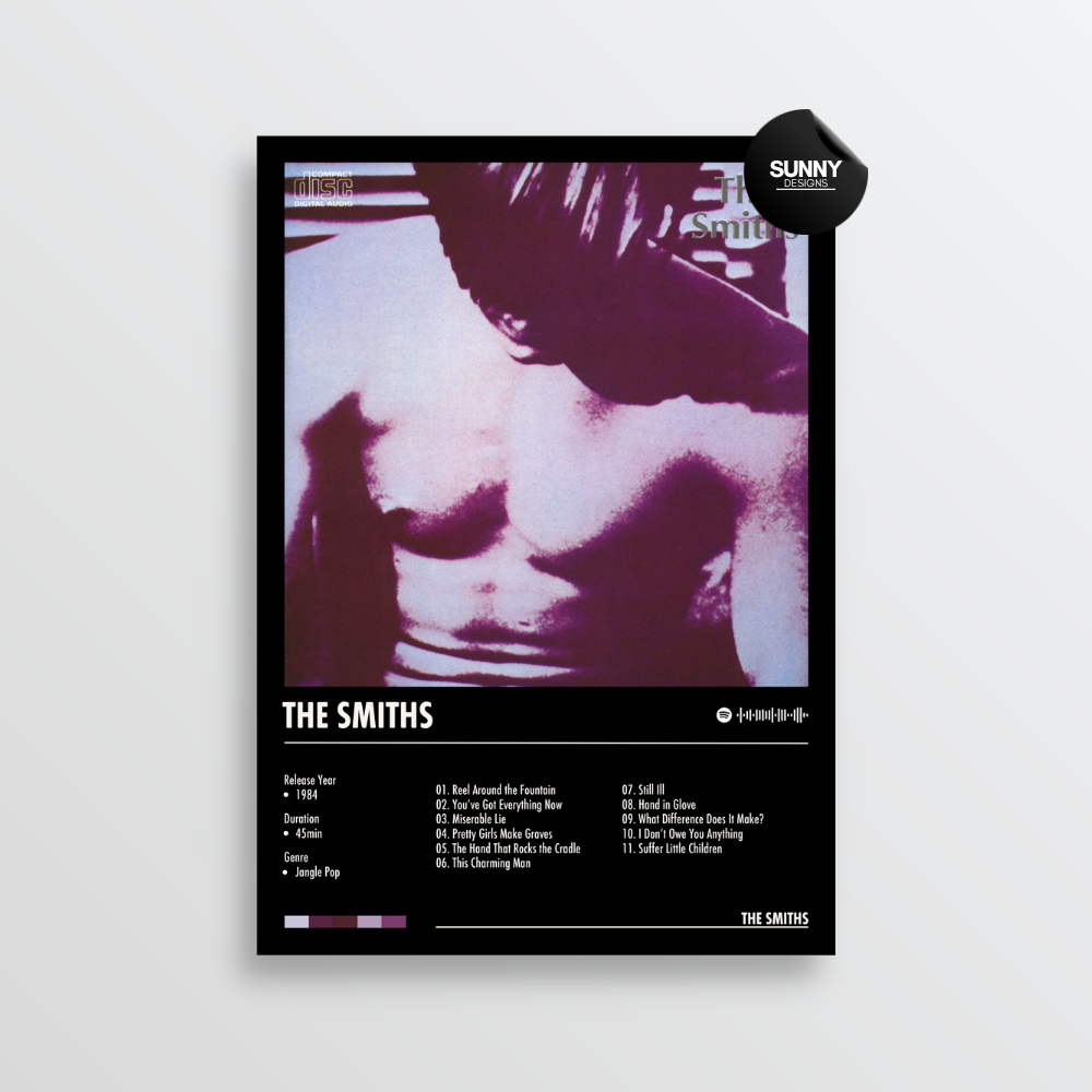 The Smiths The Smiths merch custom album cover poster music poster personalized gifts poster mockup poster template album posters for wall Sunny Designs Poster
