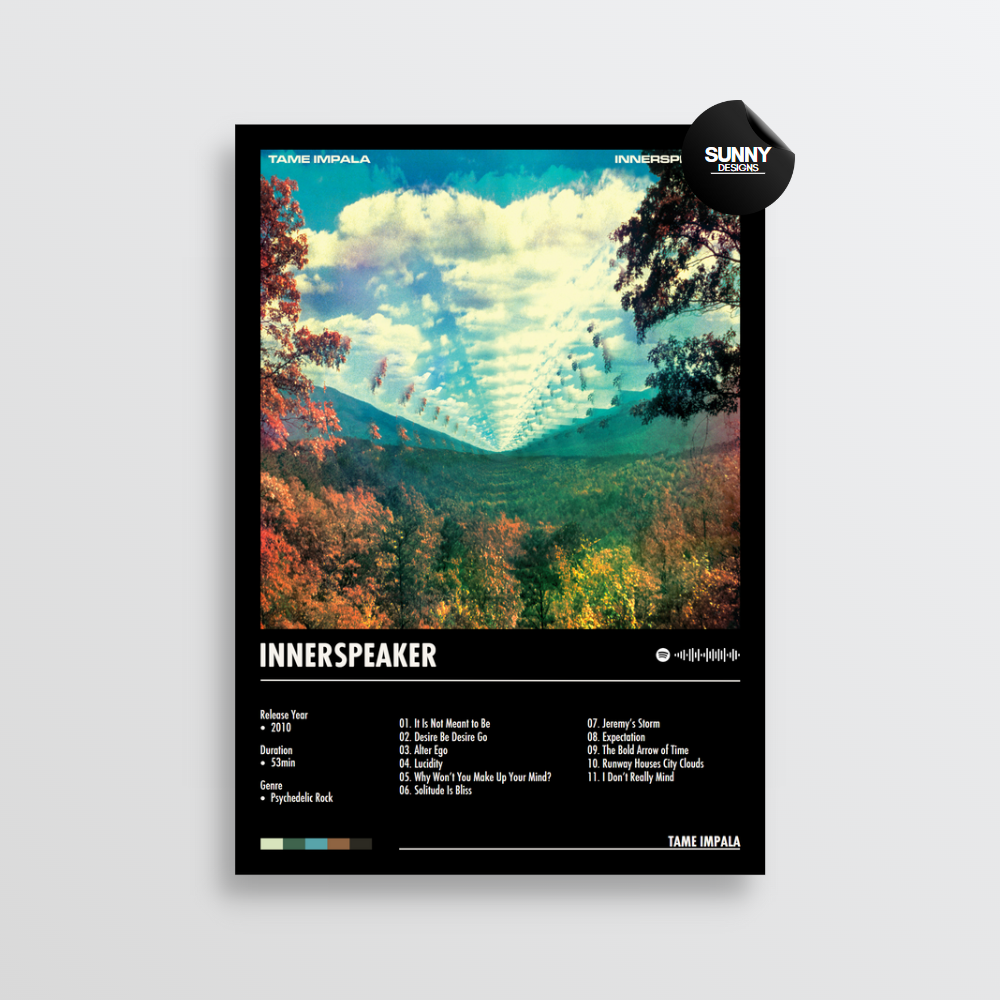 Innerspeaker Tame Impala - Innerspeaker | Album Cover Poster – Sunny Designs Posters