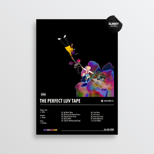 Lil Uzi Vert The Perfect LUV Tape merch custom album cover poster music poster personalized gifts poster mockup poster template Sunny Designs Poster 