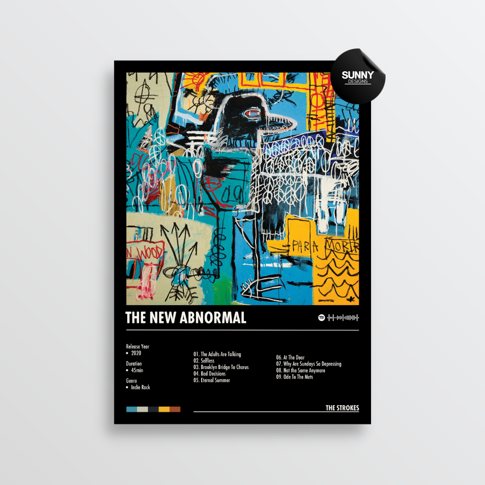 The Strokes The New Abnormal merch custom album cover poster music poster personalized gifts poster mockup poster template album posters for wall Sunny Designs Poster 