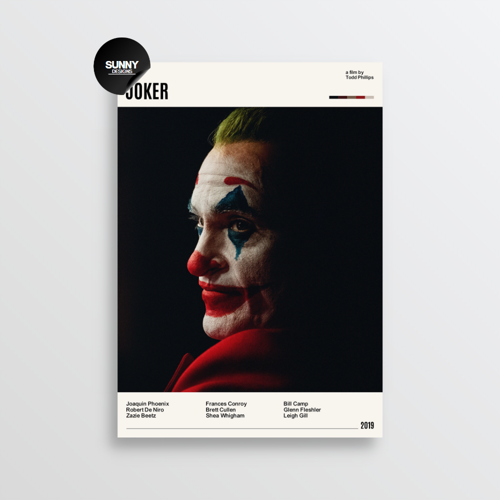 Joker minimalist movie film TV show serie poster. Ontdek onze collectie minimalistische filmposters en tv-serieposters, perfect voor liefhebbers van stijlvolle wanddecoratie. Deze unieke kunstwerken zijn een must-have voor filmliefhebbers en voegen een moderne touch toe aan elk interieur.