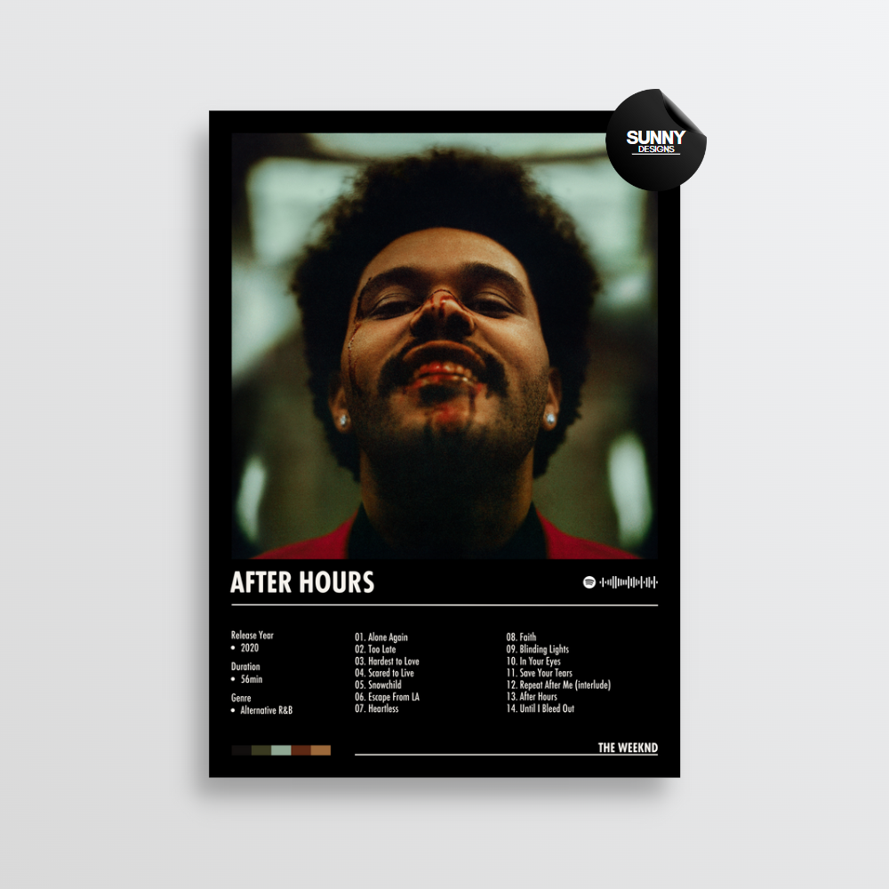 The Weeknd - After Hours | Album Cover Poster