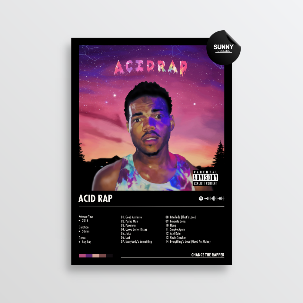 Chance The Rapper - Acid Rap | Album Cover Poster – Sunny Designs Posters
