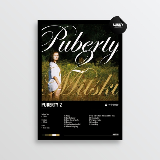 Mitski Puberty 2 merch custom album cover poster music poster personalized gifts poster mockup poster template album posters for wall Sunny Designs Poster 