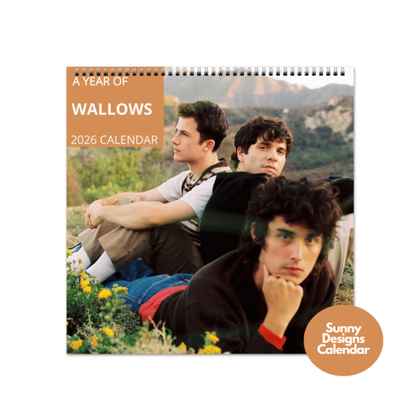 Wallows 2026 Wall Calendar - Sunny Designs Posters Celebrity Wall Art - Unique Gift - Celebrity Calendar Planner Desk