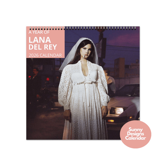 Lana Del Rey 2026 Wall Calendar - Sunny Designs Posters Celebrity Wall Art - Unique Gift - Celebrity Calendar Planner Desk
