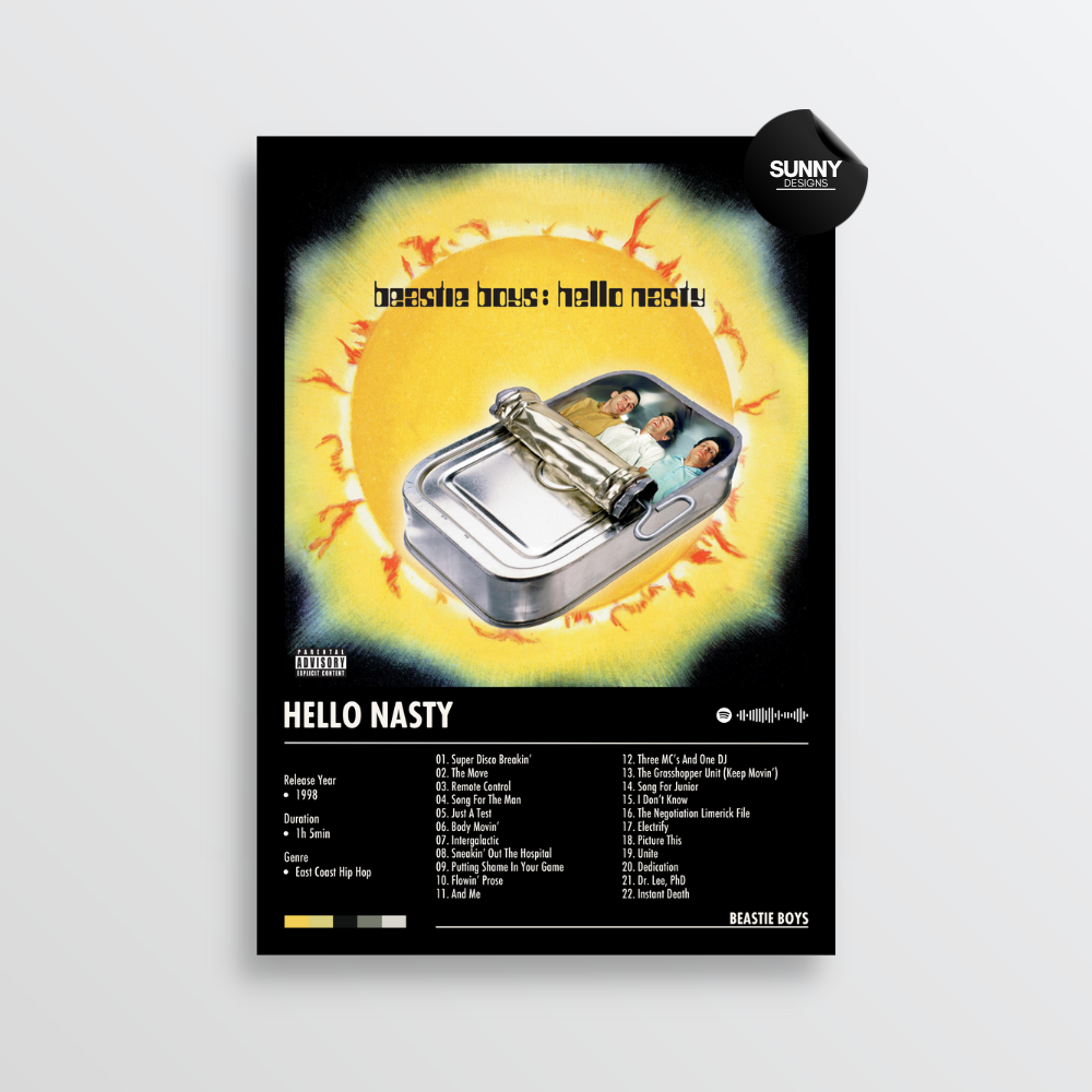 Beastie Boys Hello Nasty (Deluxe Edition) merch custom album cover poster music poster personalized gifts poster mockup poster template album posters for wall Sunny Designs Poster 