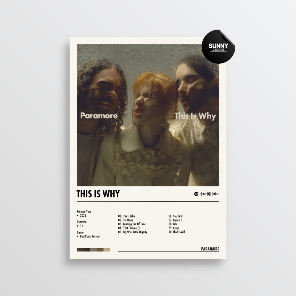 Paramore This Is Why merch custom album cover poster music poster personalized gifts poster mockup poster template album posters for wall Sunny Designs Poster