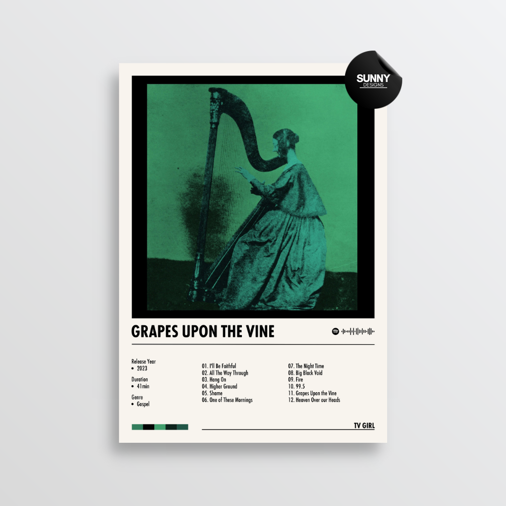 TV Girl Grapes Upon the Vine merch custom album cover poster music poster personalized gifts poster mockup poster template album posters for wall Sunny Designs Poster