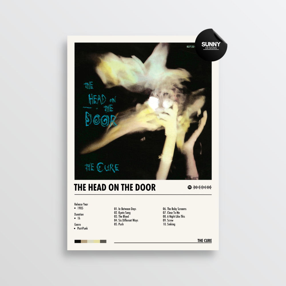 The Cure The Head On The Door merch custom album cover poster music poster personalized gifts poster mockup poster template album posters for wall Sunny Designs Poster
