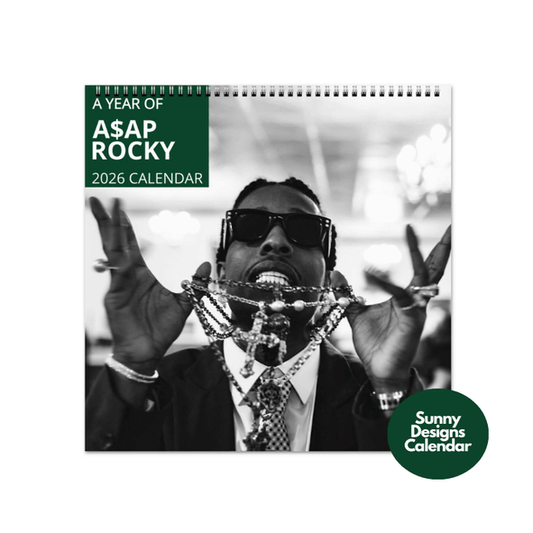 ASAP Rocky 2026 Wall Calendar - Sunny Designs Posters Celebrity Wall Art - Unique Gift - Celebrity Calendar Planner Desk