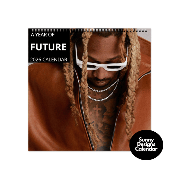 Future 2026 Wall Calendar - Sunny Designs Posters Celebrity Wall Art - Unique Gift - Celebrity Calendar Planner Desk