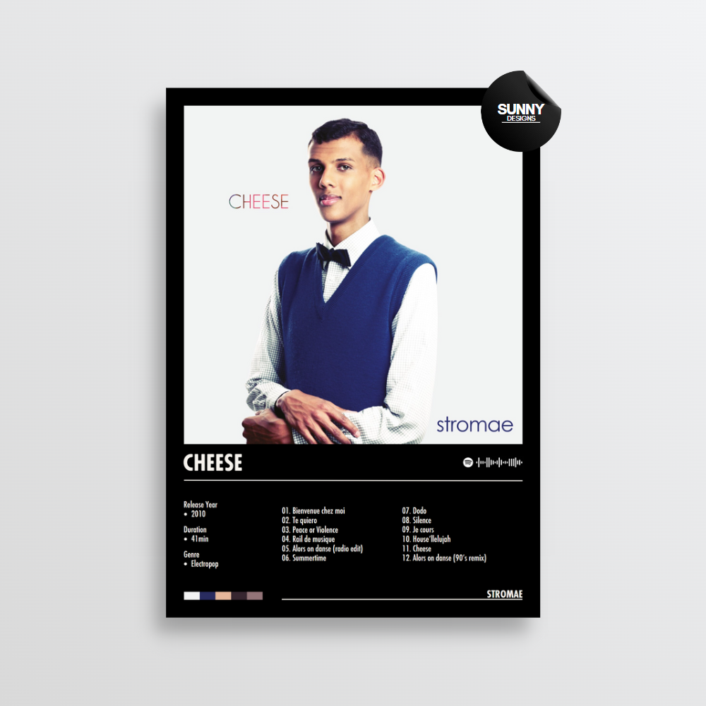 Stromae Cheese merch custom album cover poster music poster personalized gifts poster mockup poster template Sunny Designs Poster